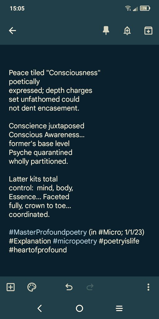 HermanMunster85's tweet photo. #MasterProfoundpoetry (in #Micro; 1/1/23)
#Explanation #micropoetry
#poetryislife #heartofprofound
#porofoundpoetry #SelfAwarePoet
#Consciousness #poetry https://t.co/L8wkF303nz