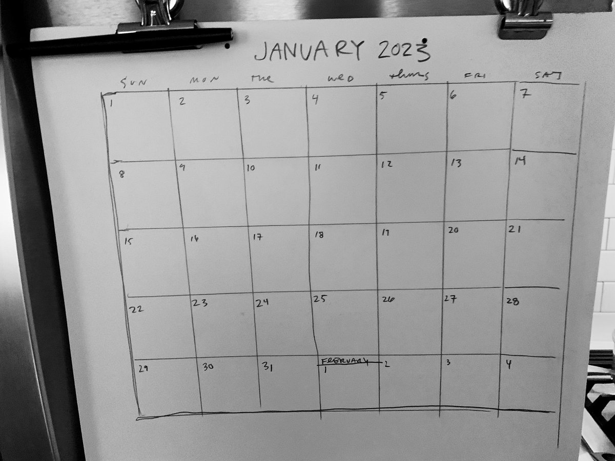 austinkleon's tweet photo. Gonna be one of those years 🗓 https://t.co/QU8Wg0efK7