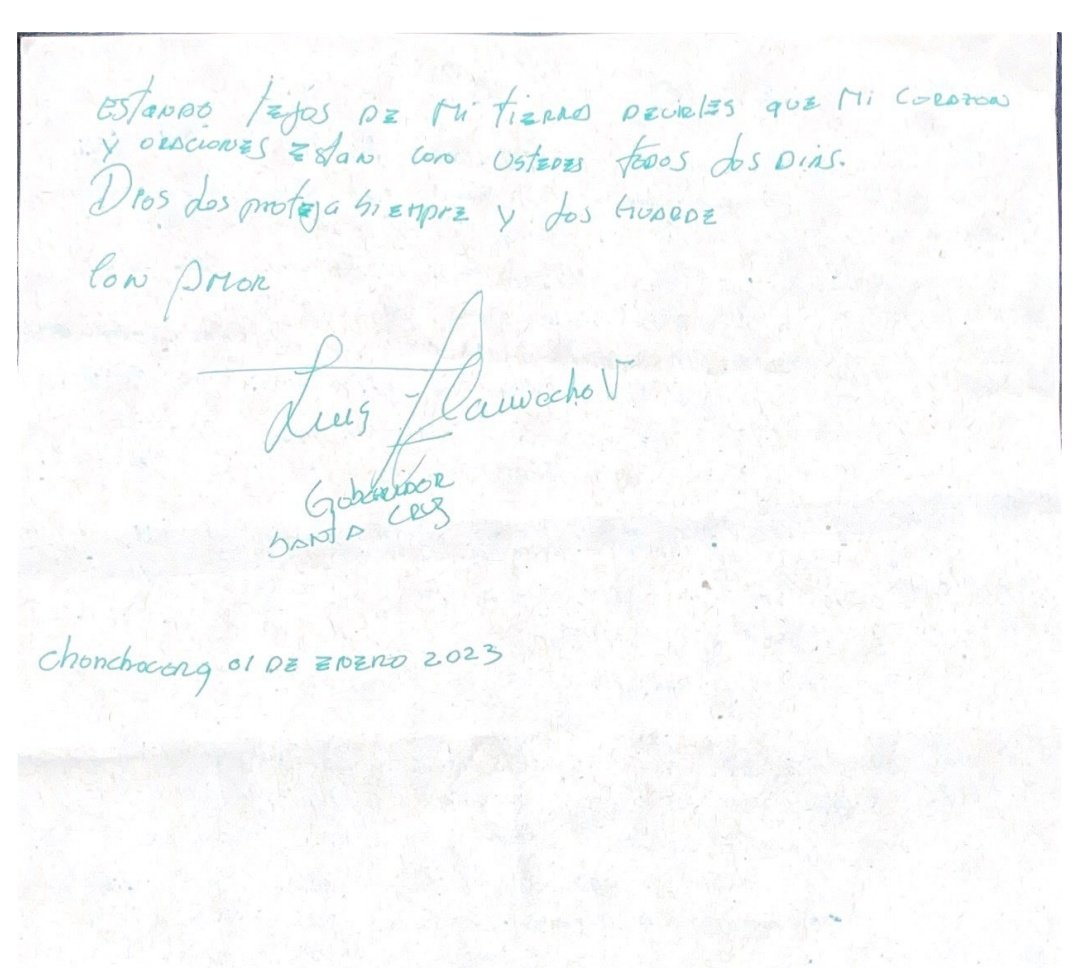 LuisFerCamachoV's tweet photo. Carta del Gobernador Luis Fernando Camacho Vaca a su pueblo. https://t.co/65oiF37OHA