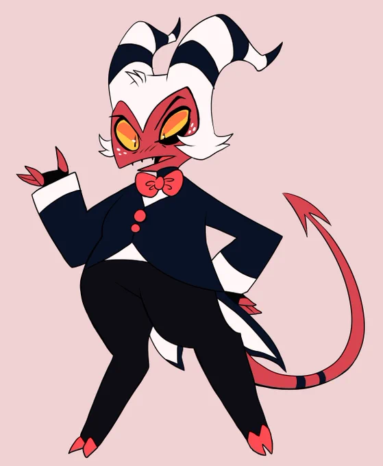 ermmm srry just wanted to draw moxxie if he was plus size lmao #helluvaboss 