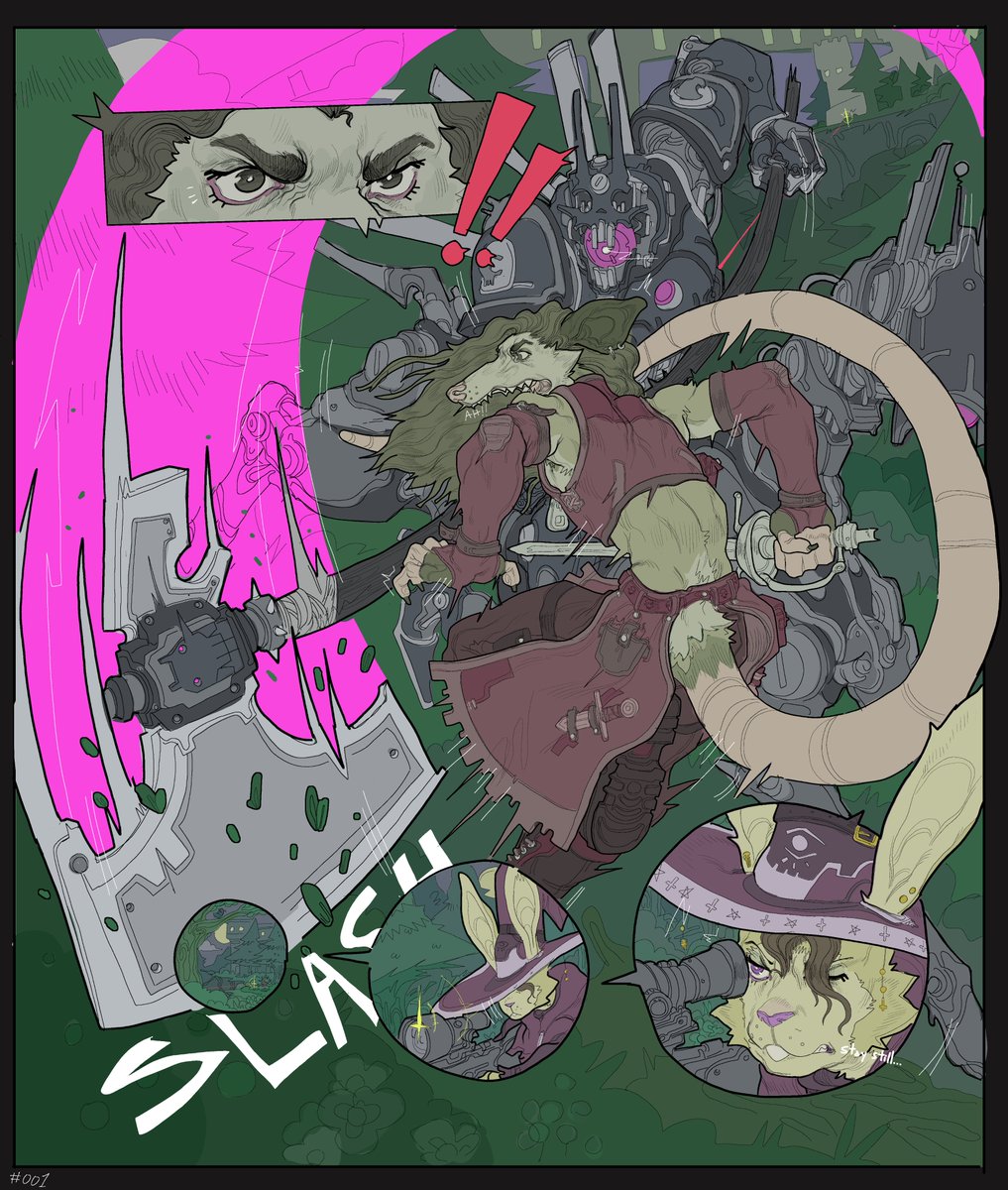 COMIC THREAD!!!
a little action thing i made during december (ish)
its 11 pages long, i'll start posting under this tweet