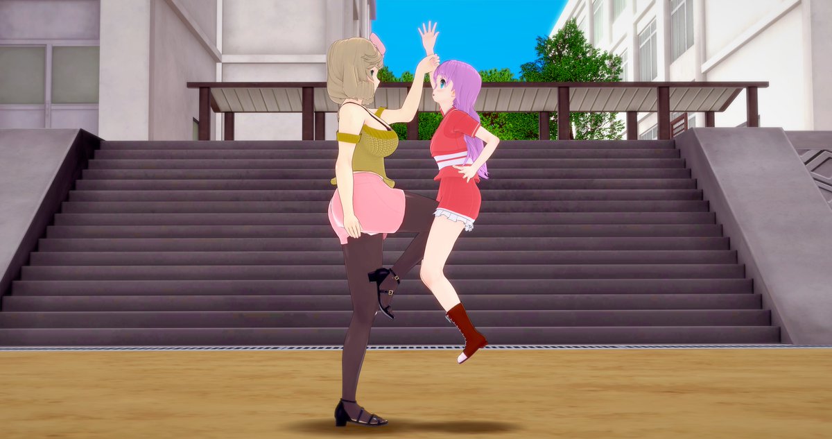 justaokay7's tweet photo. Satisfied with defeating her swiftly, the woman lets Emi off (relatively) lightly.
#animeballbusting #ballbusting https://t.co/Ddq93bgBhY