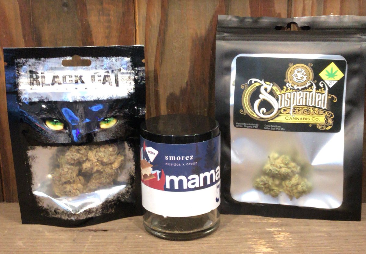 WorldofWeedRec's tweet photo. Black Cat, Mama J’s and Suspended Eighths are on Sale Tonight @WorldofWeedRec (+21) #blackcat #mamajs #suspended #eighth #bud #flower #dailydeals #shoponline https://t.co/qiXqAXx3WH https://t.co/b0Cn1uxuOi