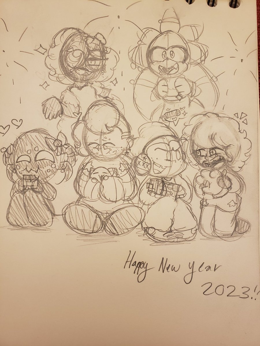 SweetstarSC's tweet photo. HAPLY NEW YEAR!!!!!
(Fun fact: that dress that Espresso is wearing was the dress I drew him in)
#webberdst #SilverTheHedgehog #picofnf #softpico #espressocookie #shigaraki #DontStarveTogether #Sonic #fridaynightfunkin #FNFSoftAU #cookierun #MyHeroAcadamia https://t.co/bomgYgNGF4