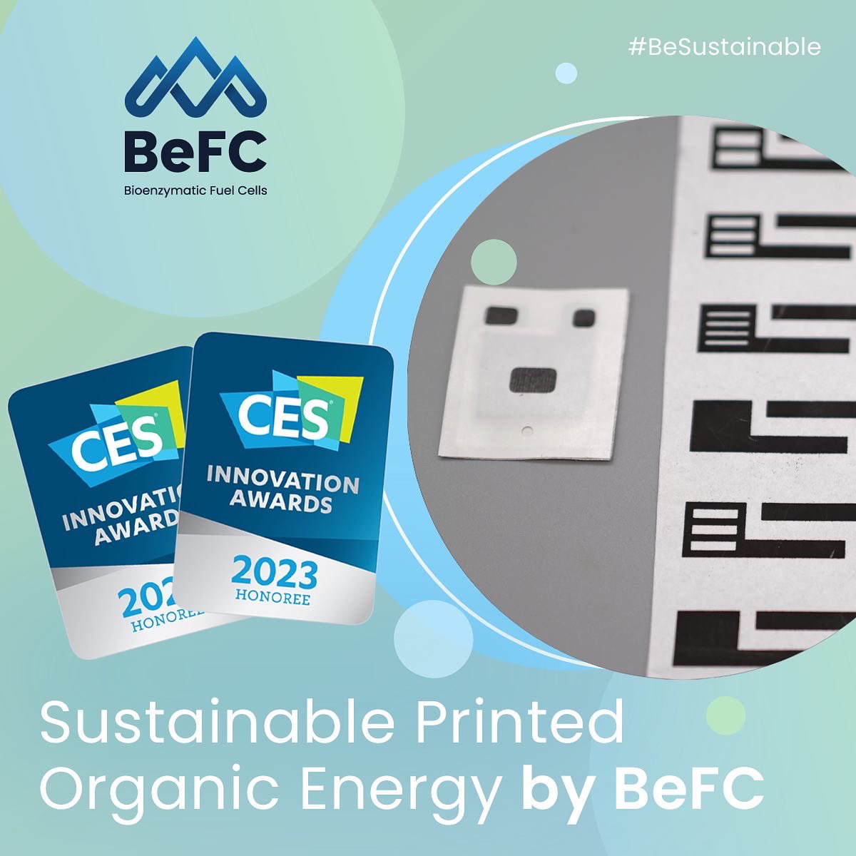 BeFC_global's tweet photo. 🔊 [CES news] BeFC receives @ces innovation awards for the third consecutive year !

🔗 See full press release via this link https://t.co/pUurWQ1ESh

Together, power the future with nature.®

#BeIT #BeFC #BeTheChange #PowerTheFutureWithNature https://t.co/O4Fo5YTScx