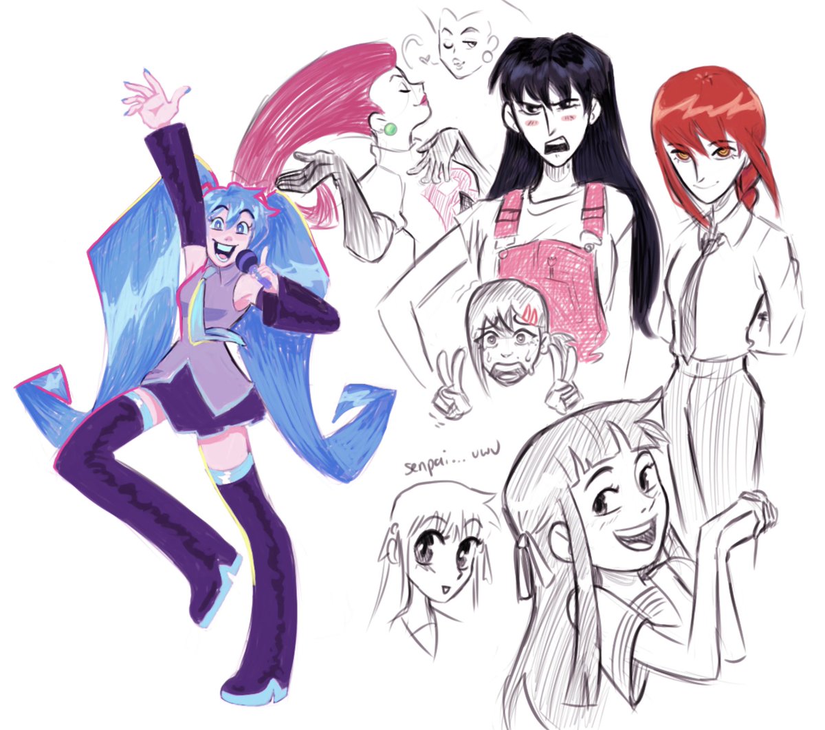 drawpile of anime girls 