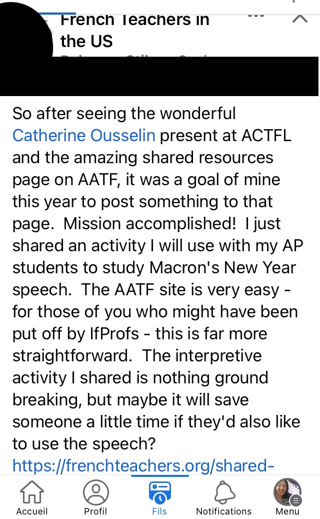 CatherineKU72's tweet photo. #langchat What a beautiful way to start 2023! By sharing an activity on @AATFrench’s Shared Resource platform. For >12 years, I’ve curated #authres  &amp; encouraged shared materials. This platform is my New Year’s gift to all #FrenchTeachers. Bonne année! https://t.co/L8yatDXhre https://t.co/JyfU2F8vwT