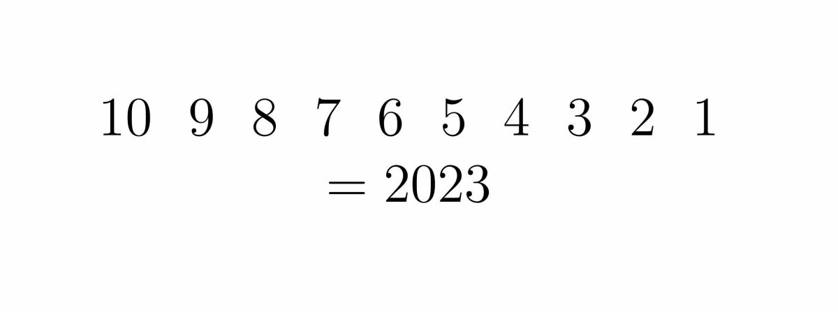 manudouz's tweet photo. Happy New Year 🎉
But would you be able to fill the countdown from 10 to 1 using only  +   x  -  and  ( )  to reach 2023?

#NewYear2023 #Maths #Science https://t.co/awGz3OyMC6