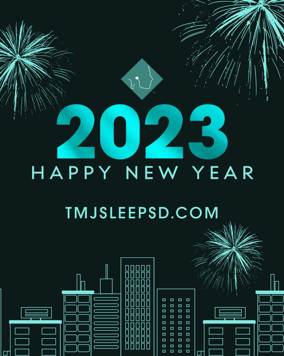 tmjsleepsd's tweet photo. Happy New Year from TMJ &amp; Sleep Therapy Centre of San Diego! We wish you all a fun and safe holiday

#happynewyear #newyear2023 #newyearnewme #newyearnewme2023 #2023 #startthenewyearright #newyearsresolutions #newyearsgoals #healthynewyear https://t.co/z0K1Iy15J6