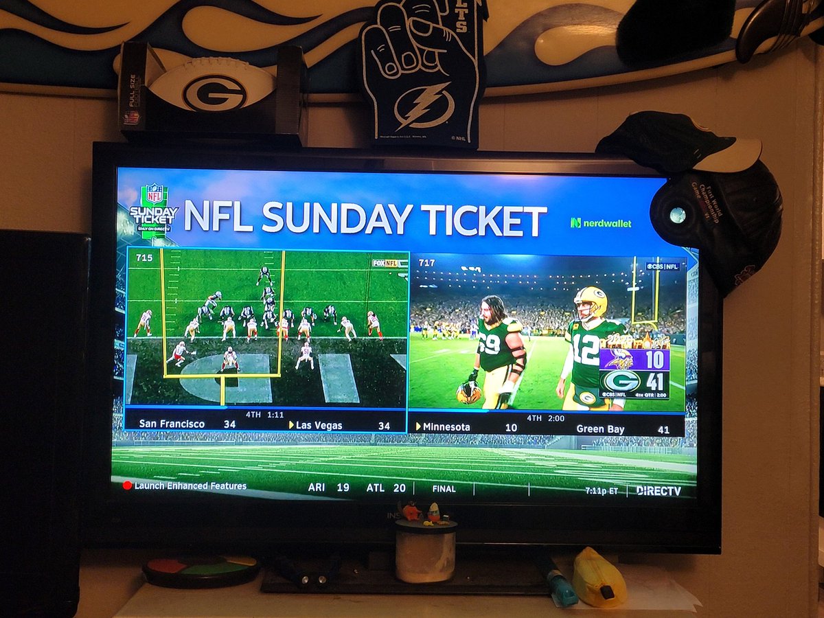 GetOffBobbyHoff's tweet photo. When you're a @packers fan, of course you want to see a #shellacking... but all of a sudden, that #9ersRaiders game got pretty interesting https://t.co/KHDm4yC6WF