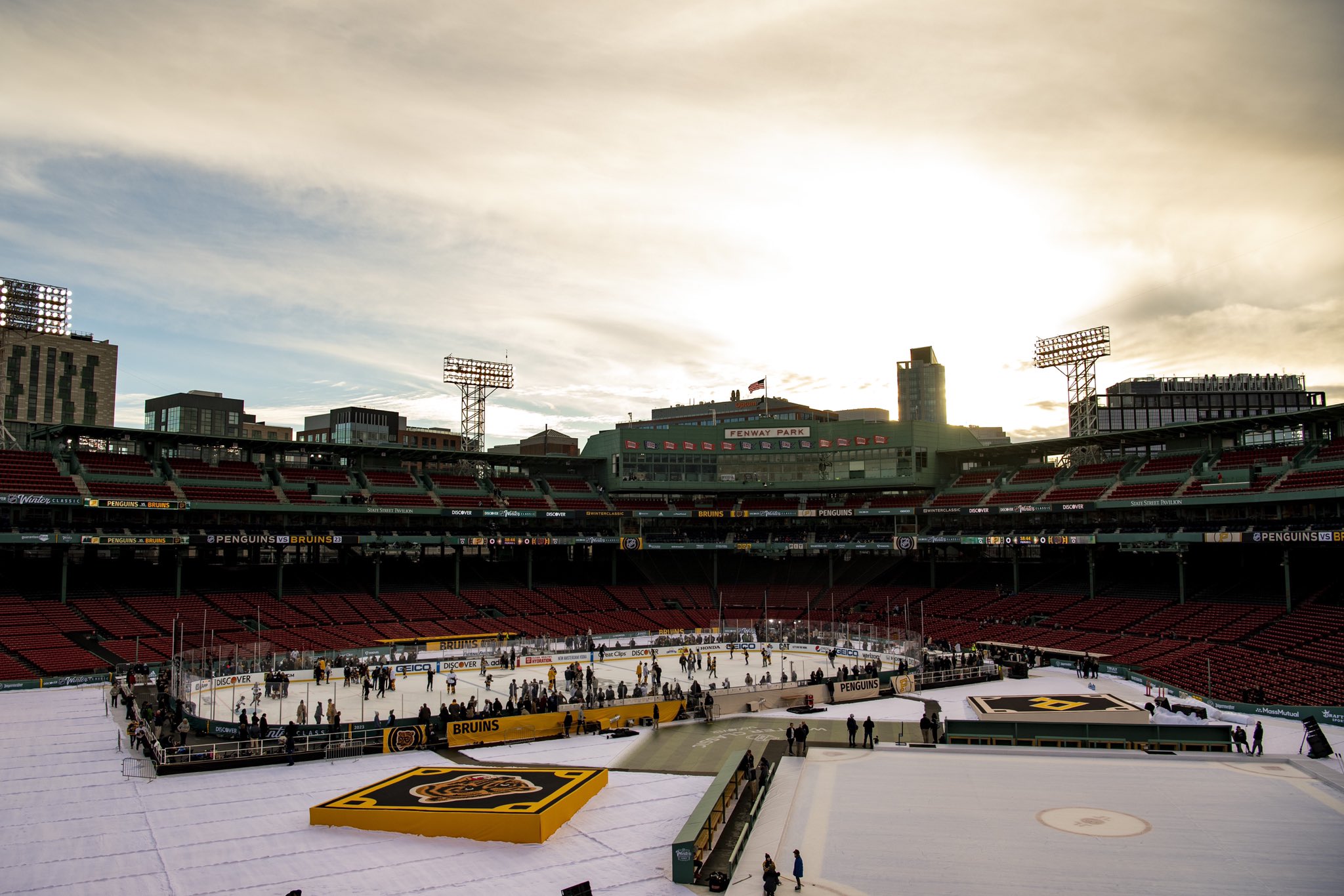 Fenway Park on X: Classic ballpark for a Winter Classic. https