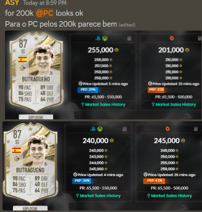 AsyFutTrader's tweet photo. I also have tips for PC 🔥

30k profit - Butra
50k profit- Saint

Annual pass is cheap
https://t.co/k1l2la7bTY

Also, in my discord is only me giving tips, many people asking about it 

 #fifatrade #fifaprofit https://t.co/hdzx1fHrjB