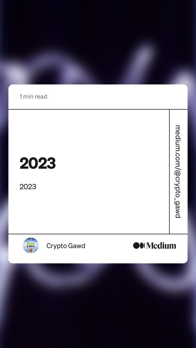crypto_gawd's tweet photo. “2023” by Crypto Gawd #2023 #happynewyear #crypto #newyear
https://t.co/DFyjLWNRbI https://t.co/PkJtzmnfVM