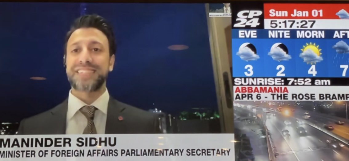Wonderful chat with <a href="/CP24/">CP24</a> today about the work our government is doing to grow relations with Brazil at the inauguration of President <a href="/LulaOficial/">Lula</a> .
