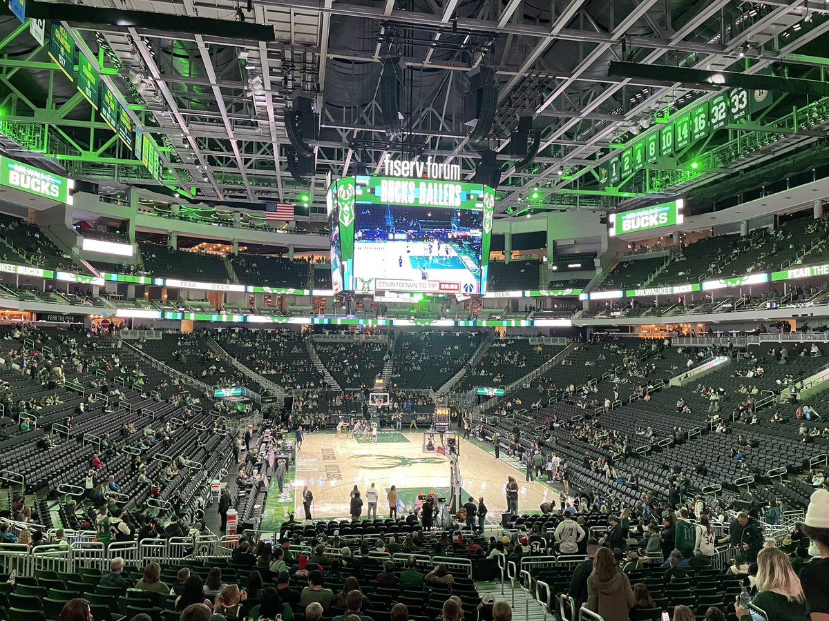 So excited for this Bucks game! Thank you @cmillsnbcs! 🏀🎉