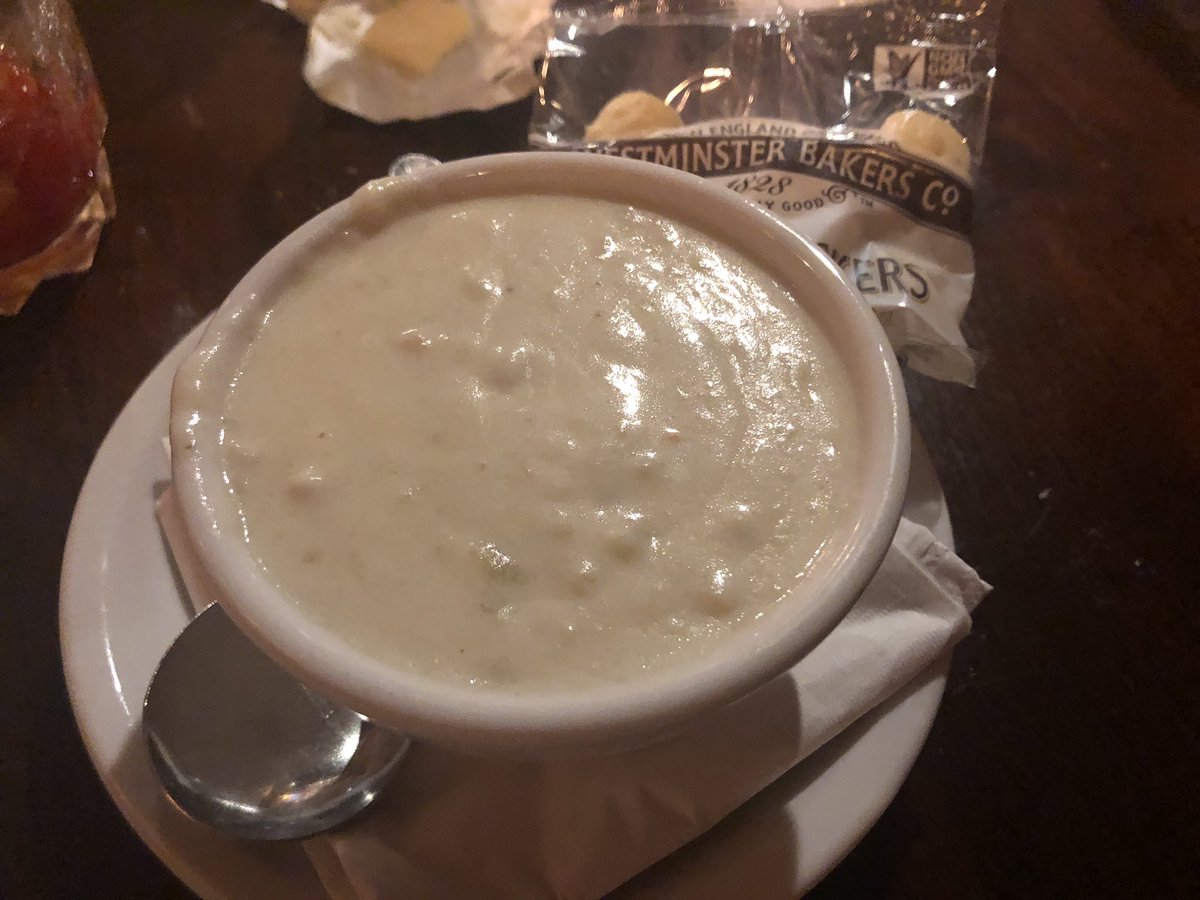 TheCapeCodScene's tweet image. Following a really great New Year’s Eve with our friends, I’m loving this fantastic clam chowder at the Quarterdeck in Falmouth, MA.

I’ll be reviewing clam chowder offerings across Cape Cod for the next year and will share my results along with a year-end list of results.