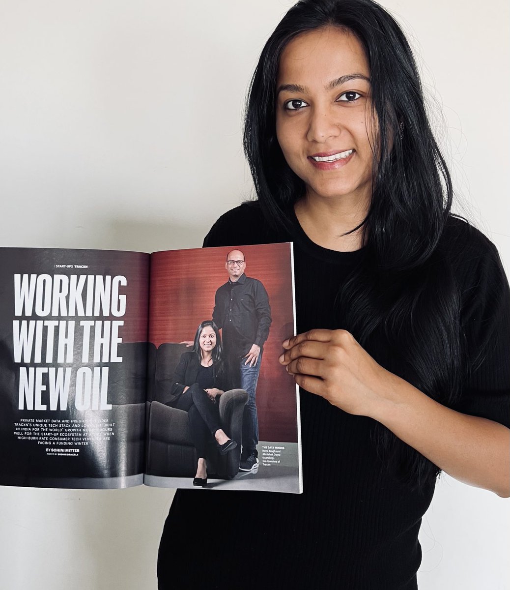 Catch a detailed article about Tracxn in the latest edition of Business Today! “Working with the new Oil” ⁦<a href="/Tracxn/">Tracxn</a>⁩ ⁦<a href="/AbhishekTracxn/">Abhishek Goyal</a>⁩
