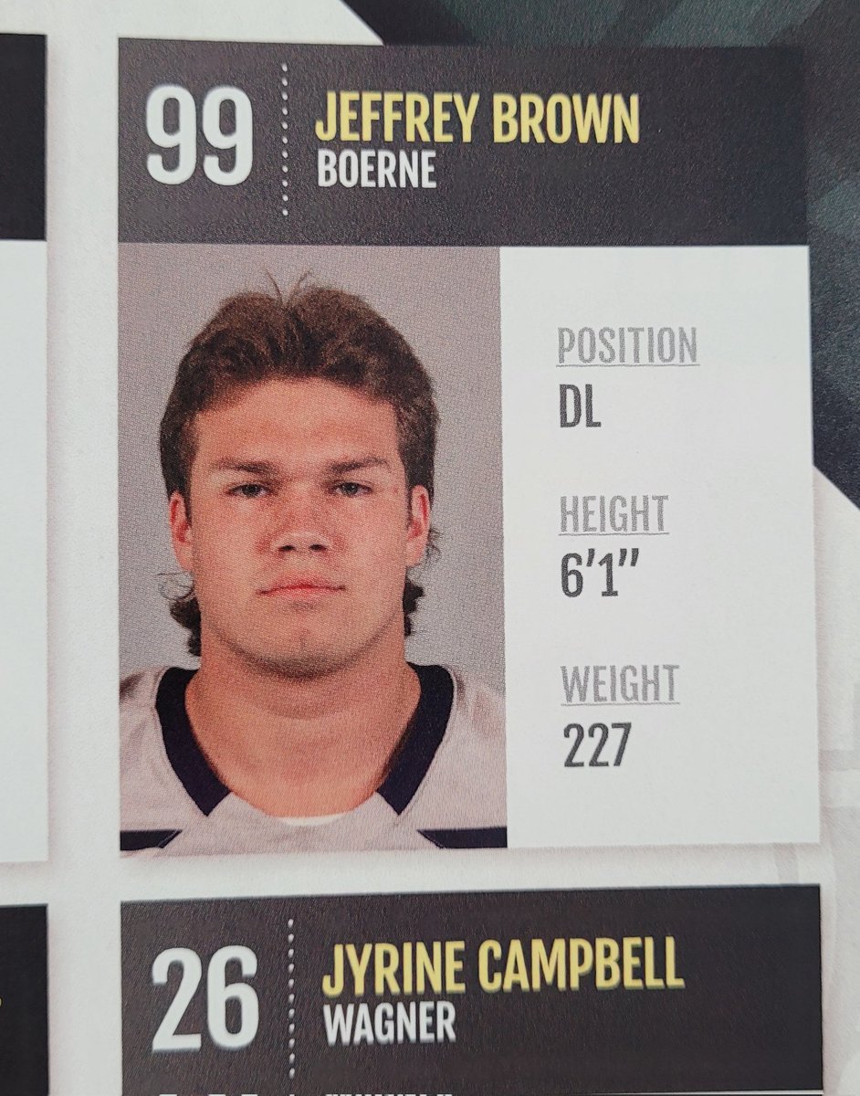 Proud of <a href="/jmclaughlin52/">Jacob McLaughlin C/O '23</a> and <a href="/JBro_35/">Jeffrey Brown</a> for representing Boerne at the #sasallstargame! Got the jerseys today...time to go to work boys.  <a href="/HoundFootball/">Boerne Football</a>