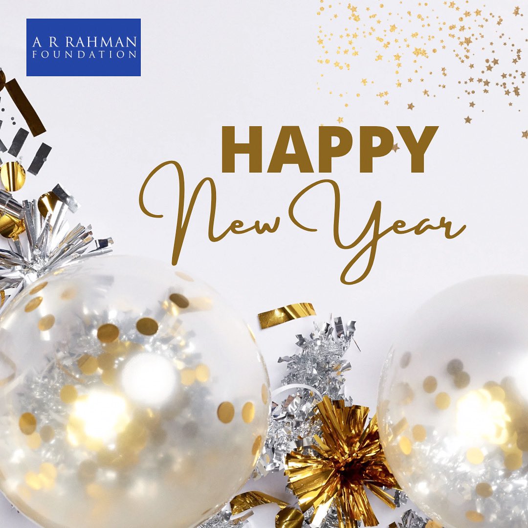 ARR_Foundation's tweet photo. Wishing you all a Happy &amp; Prosperous New Year! 

This new year, let’s resolve together to " Try and work for a cause that's bigger than yourself. "
- Dr A R Rahman https://t.co/J6PnUdJRkq