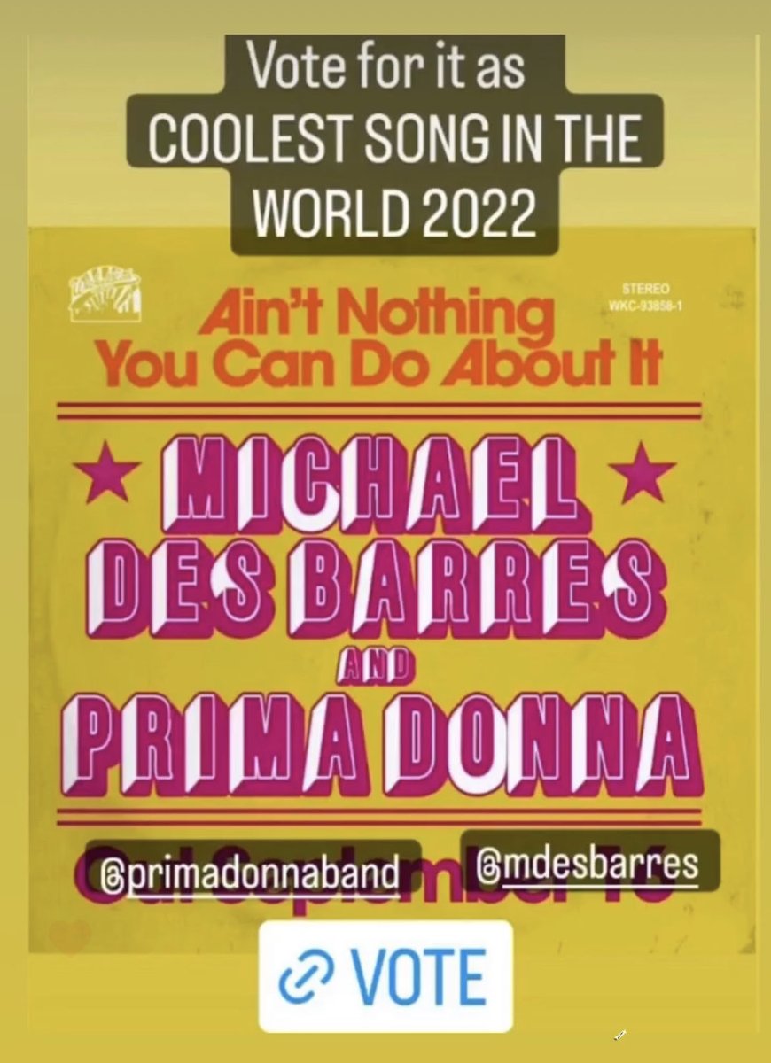MDesbarres's tweet photo. I want to thank everyone who voted for us. I wish I could come over to your house and hug you. I’m not kidding. There ain’t nothing you can do about it. I will be at your doorstep. More importantly, in your heart. I love you. Thank you.
⁦@wickedcool_nyc⁩ 
⁦ https://t.co/2872aScs0p