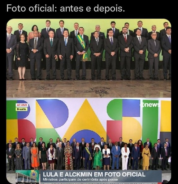 Quanta diferença! 
#LulaPresidente #possepresidencial #Fantastico #LulaEoBrasilSubindoARampa