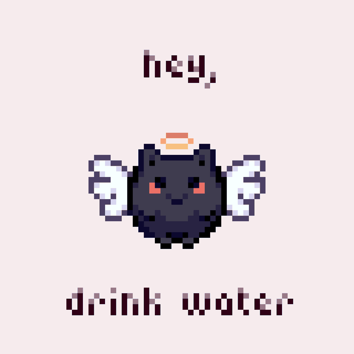 remember to drink water 💖

#pixelart