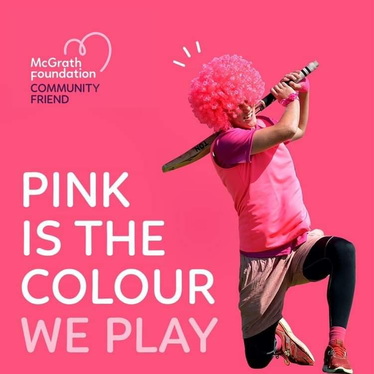 crowsnestrebels's tweet photo. It's the week of the Pink Test and recently one of our own in the Rebs community, Danish and his amazing wife Kylie, have been affected by breast cancer. As a club and a community we are all in this together which is why we are celebrating Pink Stumps Day this Saturday. https://t.co/6OVZlP0gQ3