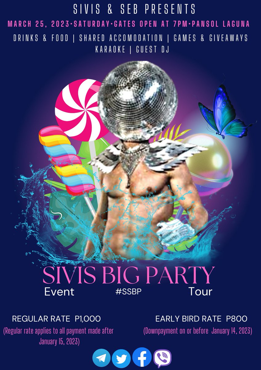Damonwrote_'s tweet image. The Summer continues on March 25, 2023. For the 2nf time around the SIVIS &amp;amp; SEB is getting BIGGER and BETTER! Reward yourselves with a hard-earned break as we submerge into the night for a wet and wild experience. This time we will celebrate ‘THE SIVIS BIG PARTY’ in Pansol,Laguna