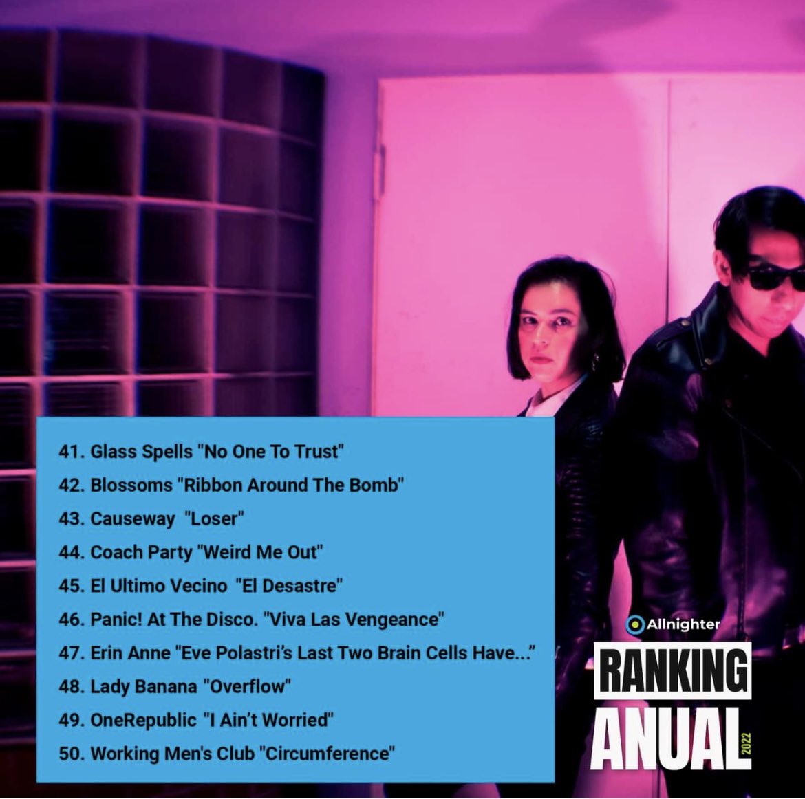 Thanks Allnighter Entertainment for including “Loser” on your best tracks of 2022🖤

allnighterradio.radio12345.com/?fbclid=IwAR2x…