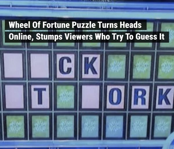 Ada89322436's tweet image. This Wheel of Fortune puzzle is confusing every single person who comes across it, and chances are, you can&apos;t guess the right answer either.