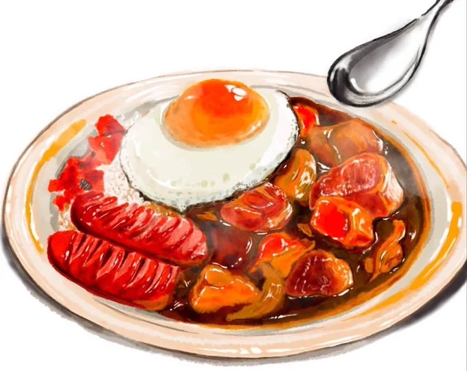 そろそろカレーの絵をTwitterに添えておくか………… 