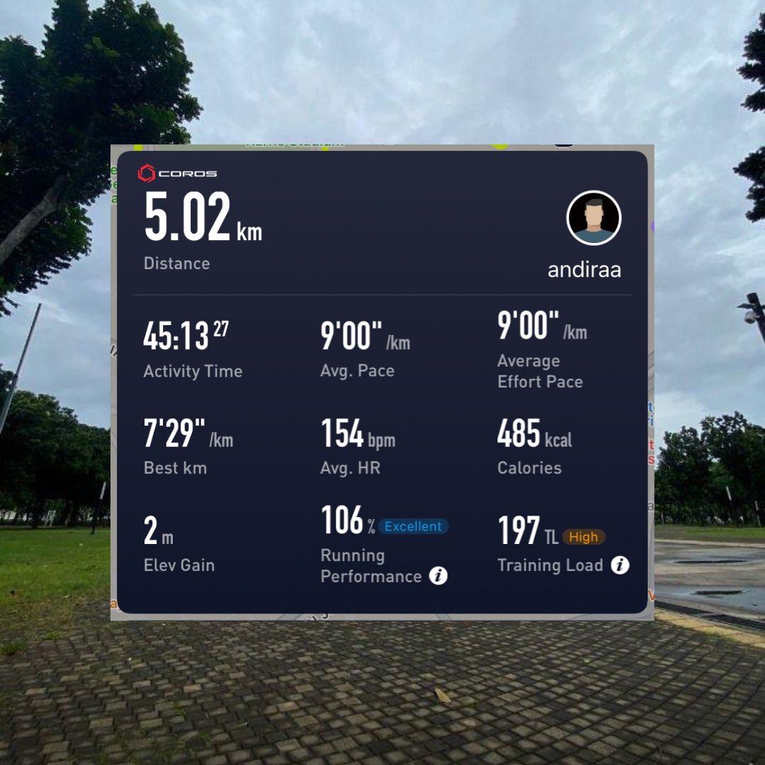 andiraa's tweet image. 01. Gak kuat 20,23k, apalagi pamer pace. Ini sebagai catatan progress doang.

No MAF day. Mau lari kenceng atau pelan, ngebut atau santai. Yang penting #JalaninAja. Better than ever, better than never.