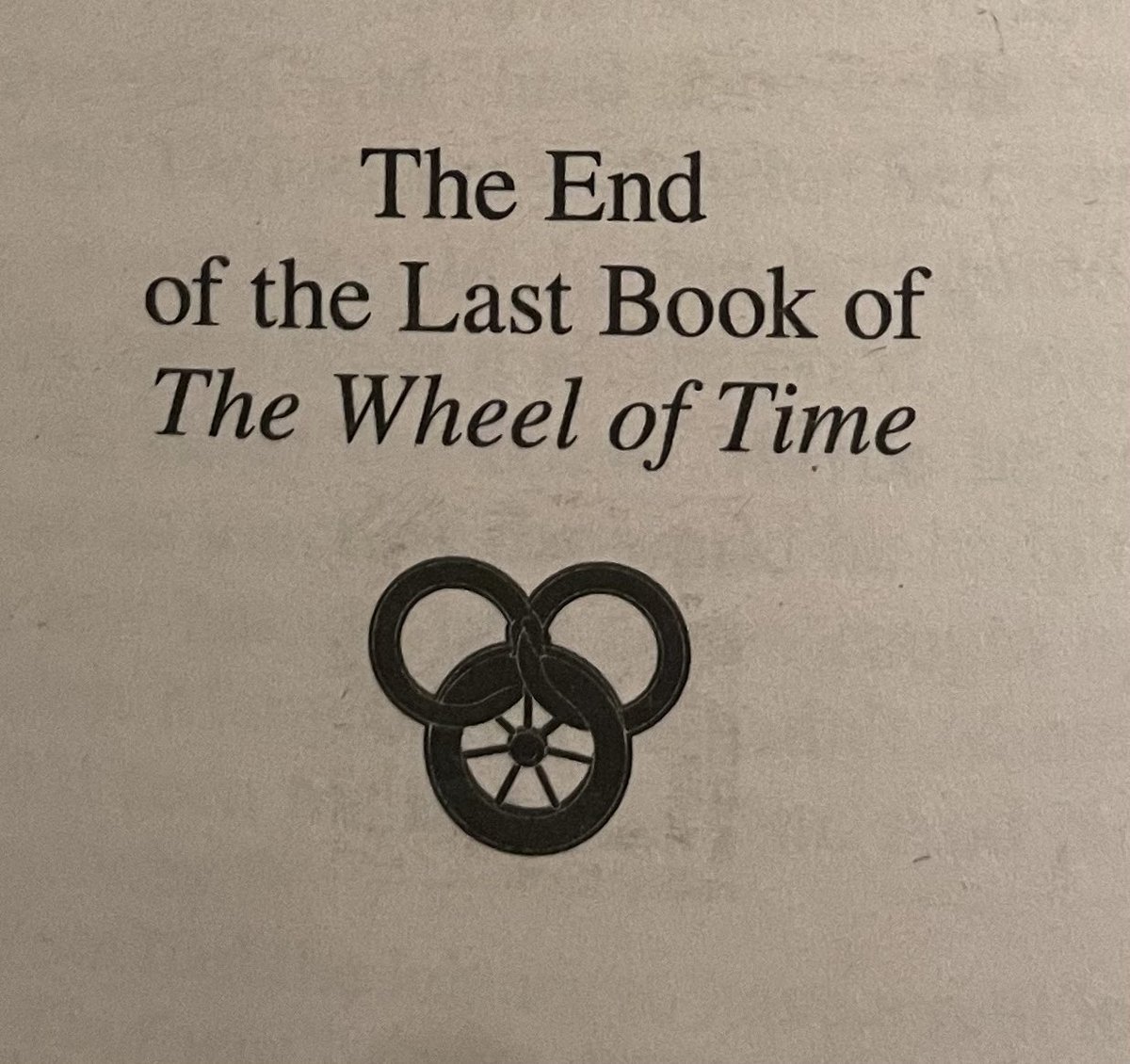 BradyClapp's tweet photo. Well, I did it. I started in August 2021, and on January 1st 2023, 15 books later, I finished #TheWheelOfTime! I’m beyond speechless, all I can say is that this was one hell of a journey! #WoTFirstTimer #TwitterOfTime https://t.co/8dkusdTdpW