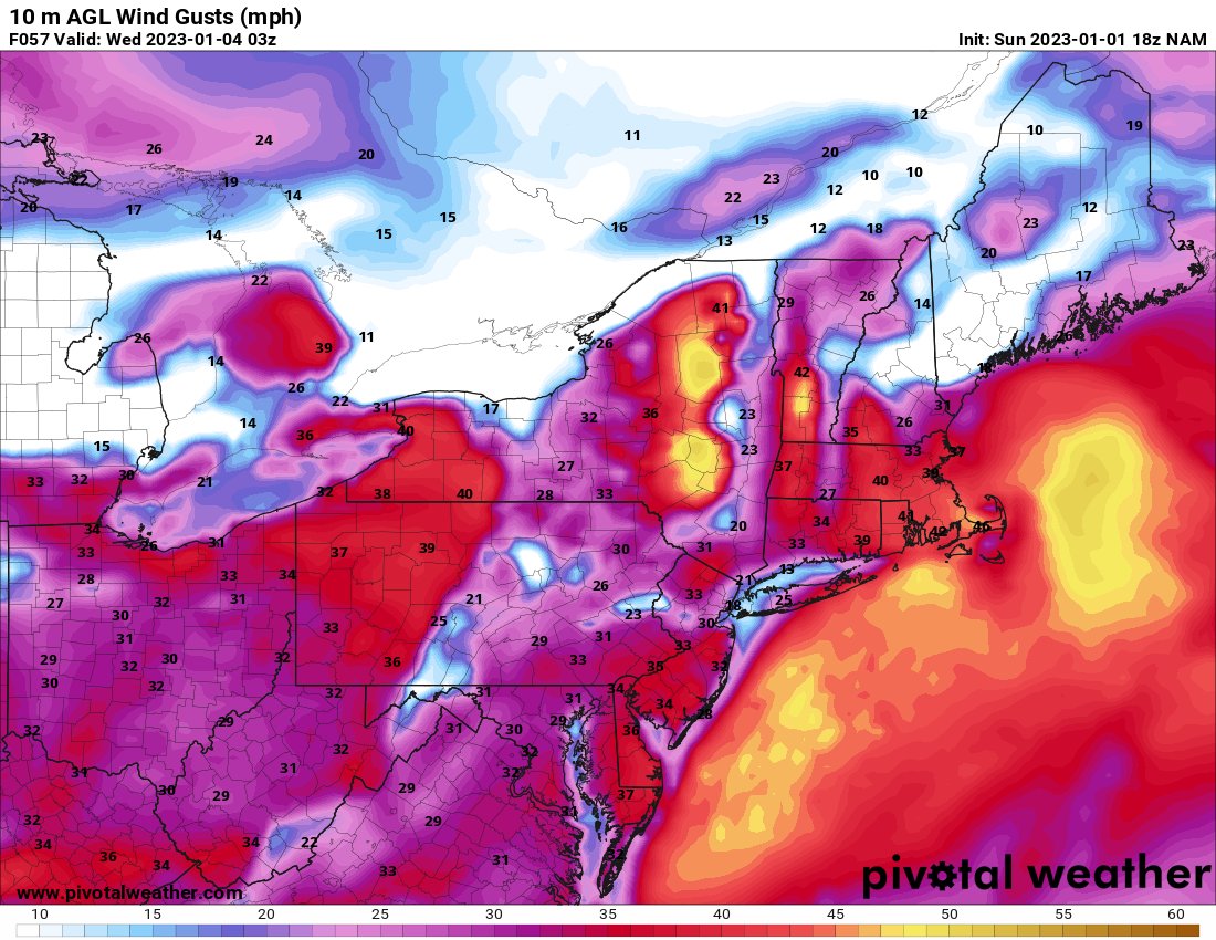 alluringstorms 🇨🇦 on Twitter "NAM 18z is trending more to a wind event on the Lake Erie