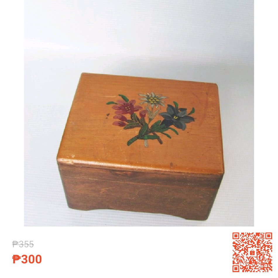 Small Vintage Wooden Musical Box Colorful Hand-Painted Flowers at 15% off!  shopee.ph/product/561736… #musicalbox #musical #woodenbox #handpainted