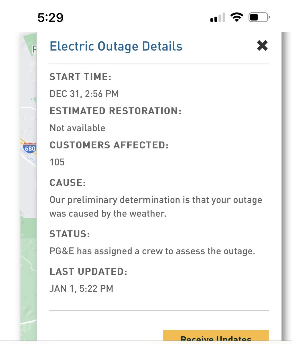 mojoe2323's tweet photo. @PGE4Me - really? This is the best you can do? This status has not changed for 20 hours and contained useless information to begin with. When will workers be on-site for the Sycamore Park area of Danville? https://t.co/LjHs4BO6Se