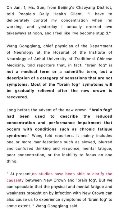 Oh good, Post-COVID "brain fog" isn't a thing- you're just tired, and it will go away in a month. /s (in