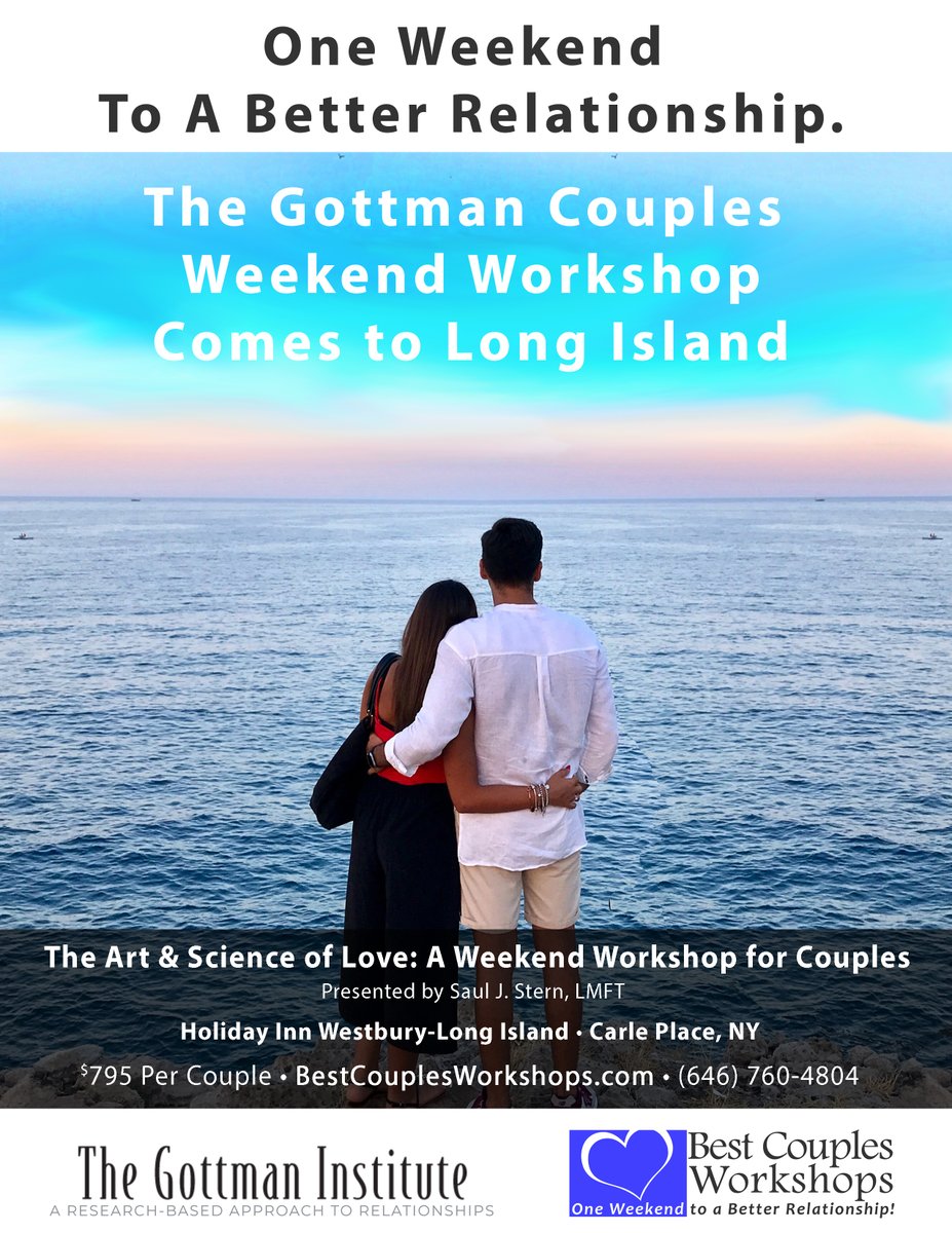 coupleworkshops's tweet photo. Happy New Year! The #Gottman Couples Weekend Workshop comes to Long Island, NY, Woodbridge, NJ &amp; Boca Raton, FL in 2023! #relationships #marriage https://t.co/CG5Cb8QYYM https://t.co/6oNeUP6P5f