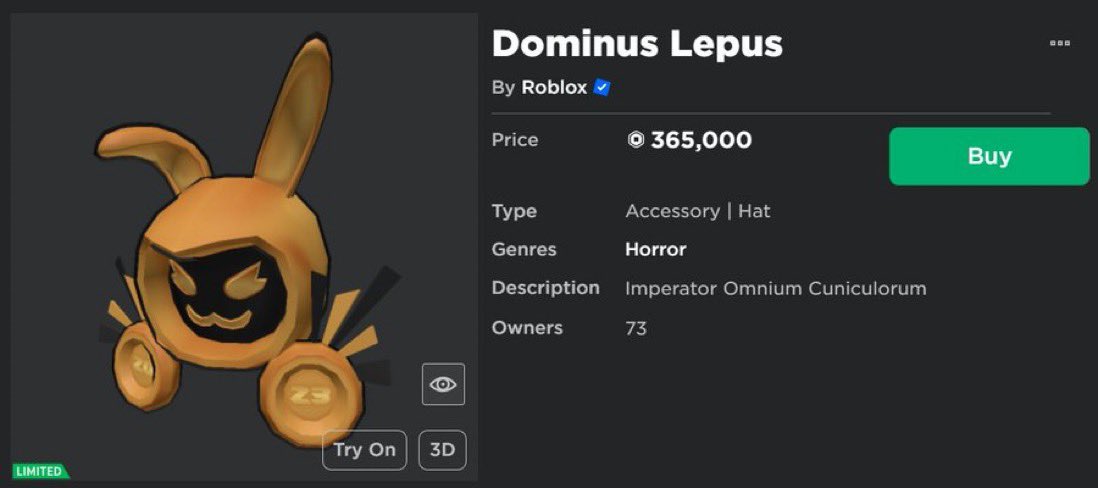 Roblox News (Parody) 🔔 on X: Roblox has just released a new dominus   / X