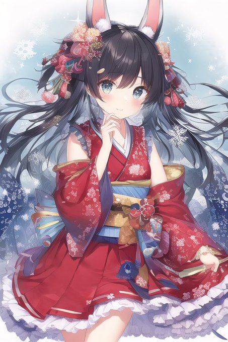 あけおめ!#AIイラスト 
#AIイラスト好きさんと繋がりたい 