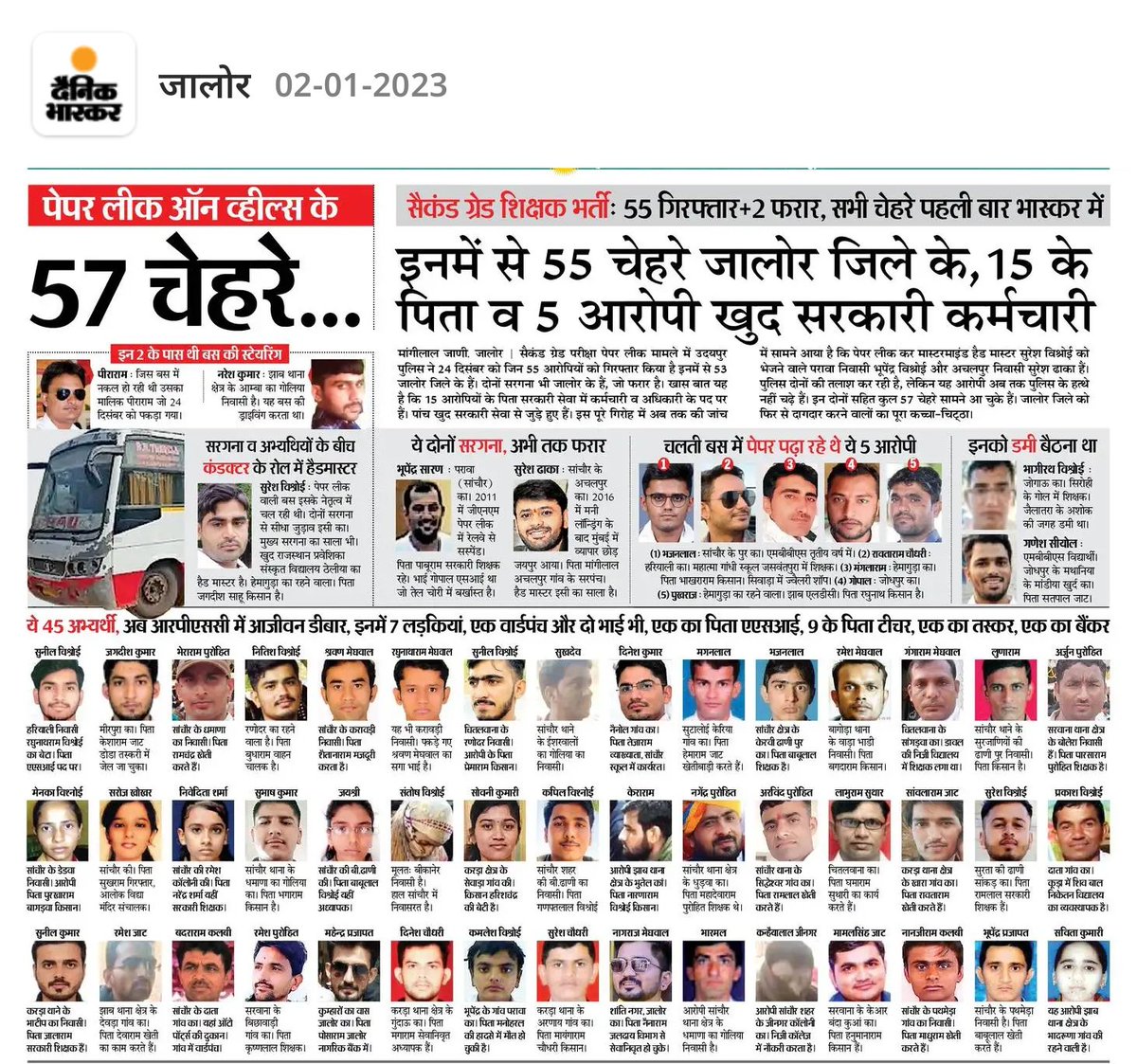Mangilal_bisnoi's tweet photo. नकल ऑन व्हील्स के यह 57 चेहरे...
#पेपरलीक #peperleek @8PMnoCM @TheUpenYadav https://t.co/psQ9p7o12f