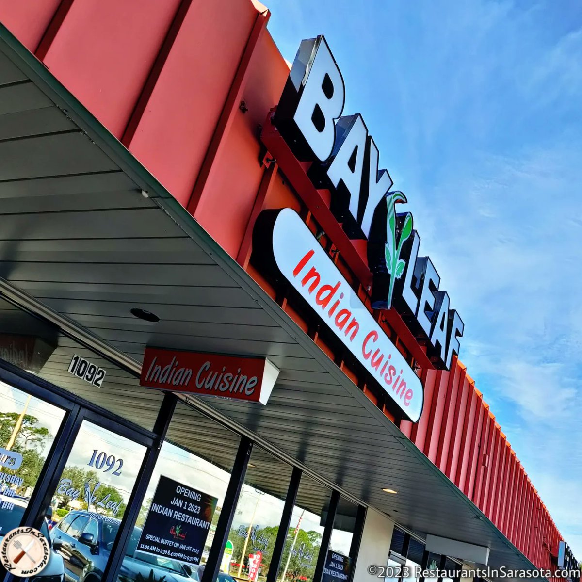 SRQRestaurants's tweet photo. The first new restaurant in Sarasota, FL of 2023. Bay Leaf
1092 S. Tamiami Trail in Osprey. Details on our FB. 
#indianfood #ospreyfla #sarasotarestaurants #curry #naan #vegan #glutenfree https://t.co/LKOd7mO8jL
