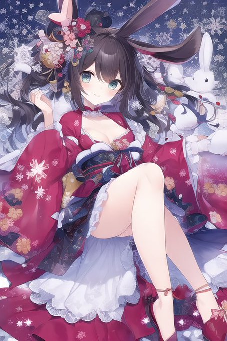 あけおめ!#AIイラスト 
#AIイラスト好きさんと繋がりたい 