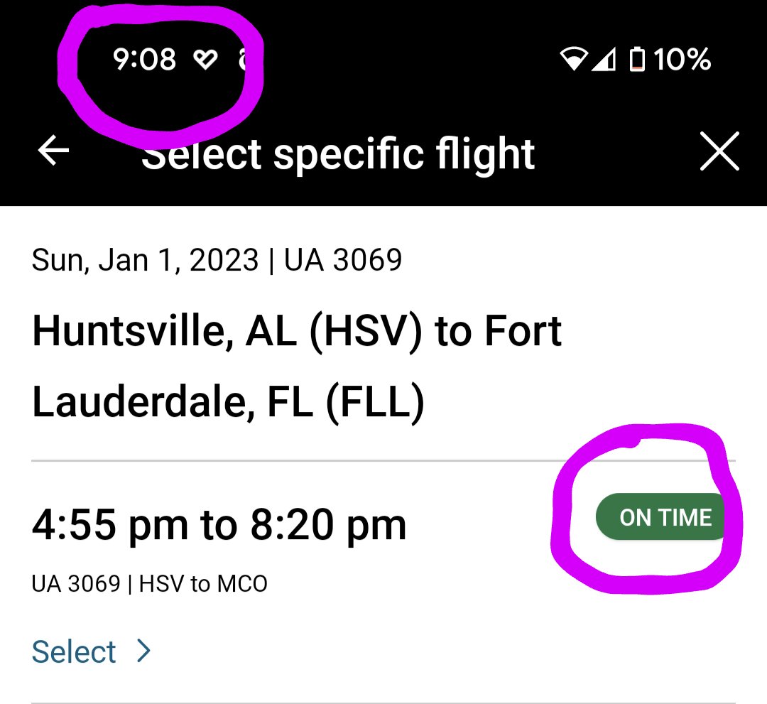 GMaskelony's tweet photo. @united No DM needed.  Please explain here why your flight status is still "on time" for a cancelled flight.  I am looking for an explanation, not help.  Please explain. https://t.co/tfJqcTL9zD