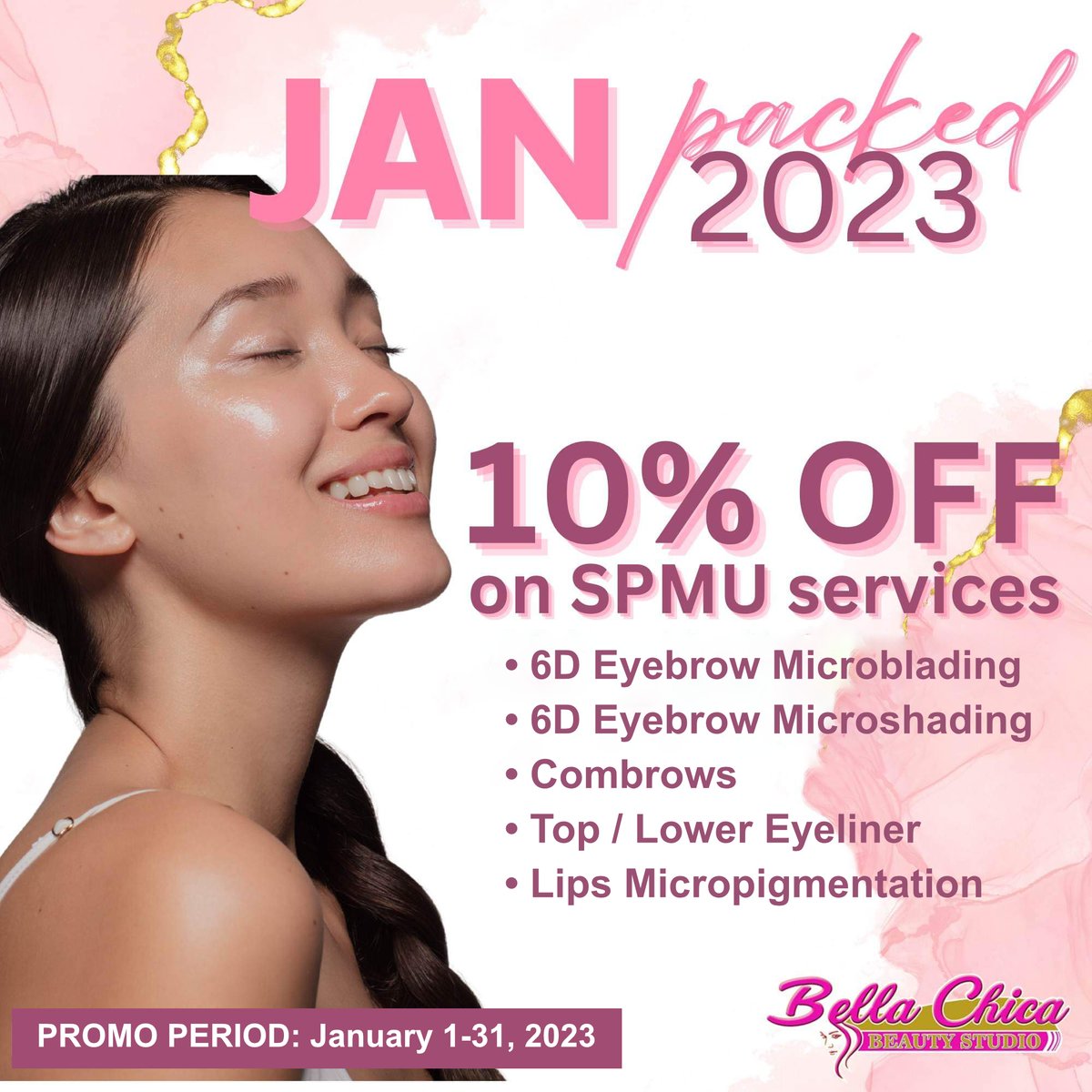 bccamiling's tweet photo. 🎊 𝐍𝐄𝐖 𝐘𝐄𝐀𝐑, 𝐍𝐄𝐖 𝐘𝐎𝐔! 🎊

It's a new year and we're ringing in 2023 with some amazing January promos for all your beauty needs here at 𝐁𝐞𝐥𝐥𝐚 𝐂𝐡𝐢𝐜𝐚 𝐂𝐚𝐦𝐢𝐥𝐢𝐧𝐠! Come and treat yourself to a little pampering today!

Promo period: January 1-31, 2023 https://t.co/64Lx8N8w9D