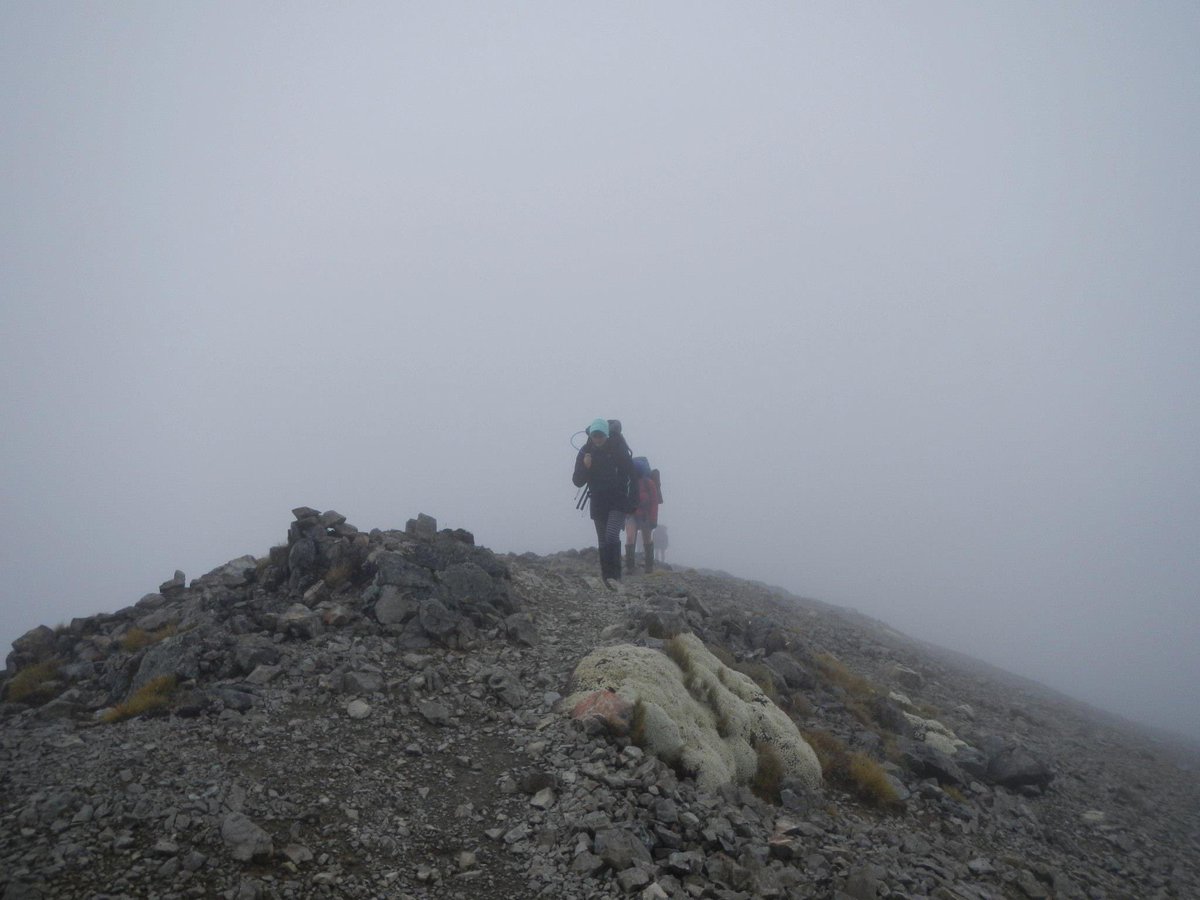 43rdparallel's tweet photo. @TheNextSummitA1 This is usually a scenic ridge in the Nelson Lakes NP, NZ. We had rain and sleet roll in, with high winds and limited visibility. We kept the group together and just kept moving until we made it to shelter! https://t.co/swMwjtK3EF