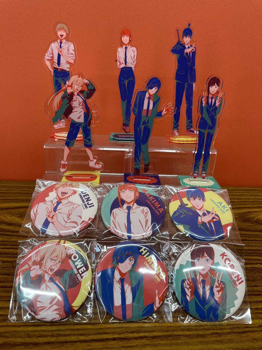 チェンソーマン　ばくだん焼本舗　アクリルスタンド　デンジ　アキ　パワー　マキマ TVアニメ「チェンソーマン」×ばくだん焼本舗コラボ第二弾 本日から販売