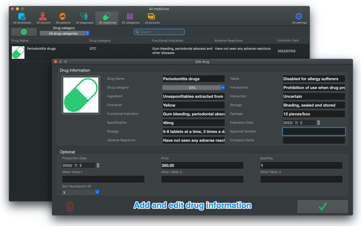 EternalLabsApps's tweet photo. My Medical Clinic Software APP is a scheduling software for medical clinics and doctors to schedule.
It is also an ideal substitute for unreliable paper records or other recording methods. #Clinic #Medical

Mac App Store Preview:
https://t.co/OyQWbXLQCJ https://t.co/u5iyDpec52