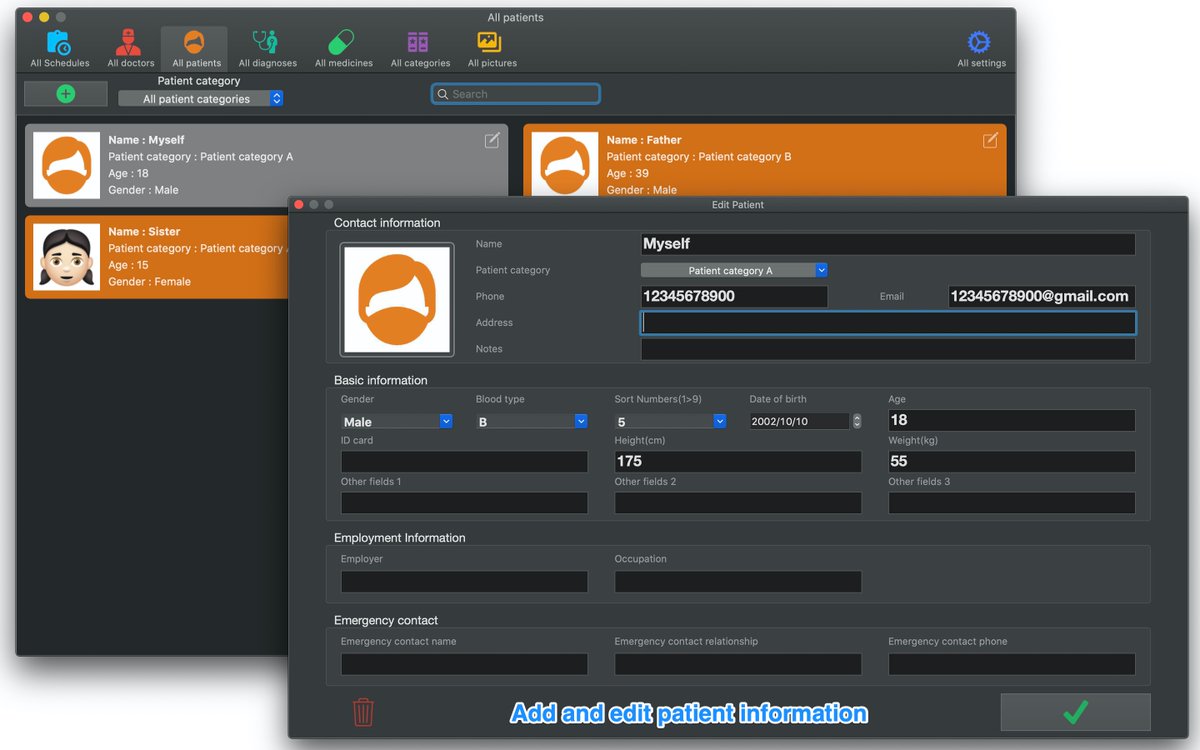 EternalLabsApps's tweet photo. My Medical Clinic Software APP is a scheduling software for medical clinics and doctors to schedule.
It is also an ideal substitute for unreliable paper records or other recording methods. #Clinic #Medical

Mac App Store Preview:
https://t.co/OyQWbXLQCJ https://t.co/u5iyDpec52