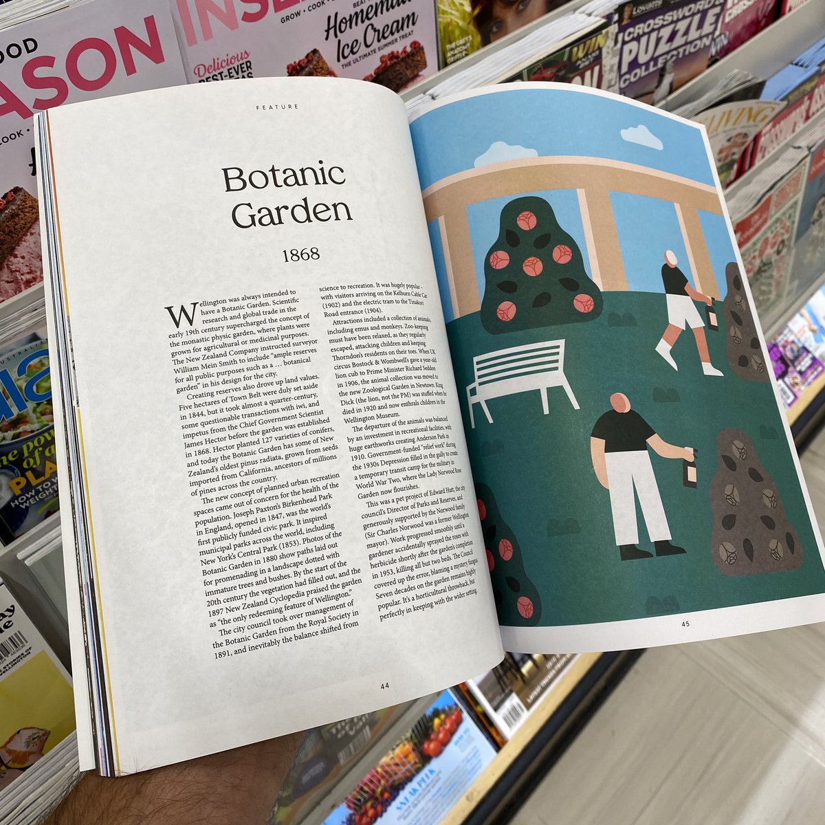 mwyp's tweet photo. The latest edition of Capital has just hit the shelves, and features my article on the genesis of three central Wellington parks. Beautifully illustrated too – perfect reading for the summer break! https://t.co/6R5MUGtMf7